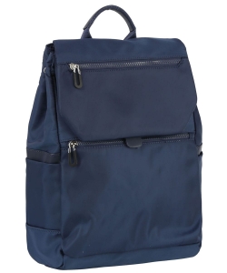 Nylon Flap Backpack GLM-0113 NAVY